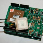 GPS mounted on the Arduino